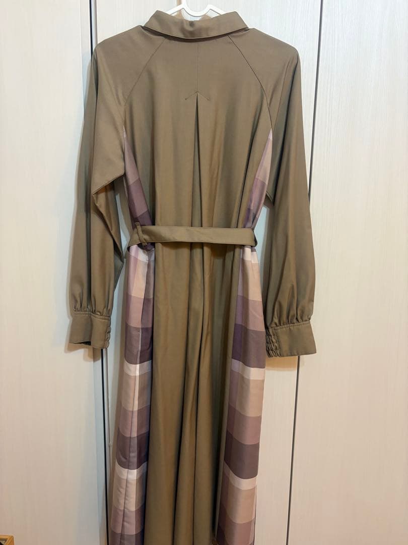 【ブルーレーベル】ソフトクリアツイルシャツドレス