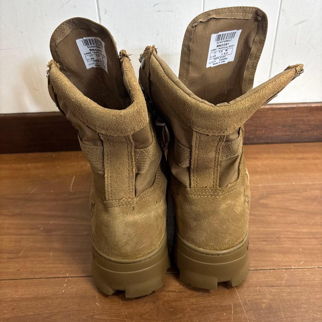 未使用　米軍実物　ROCKY USMC TROPICALBOOT US7.5W②