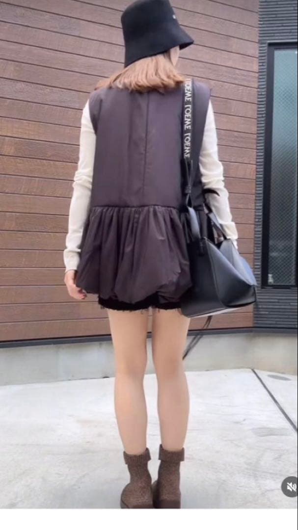 CELFORD 24AW ペプラムパフベスト 中綿ベスト