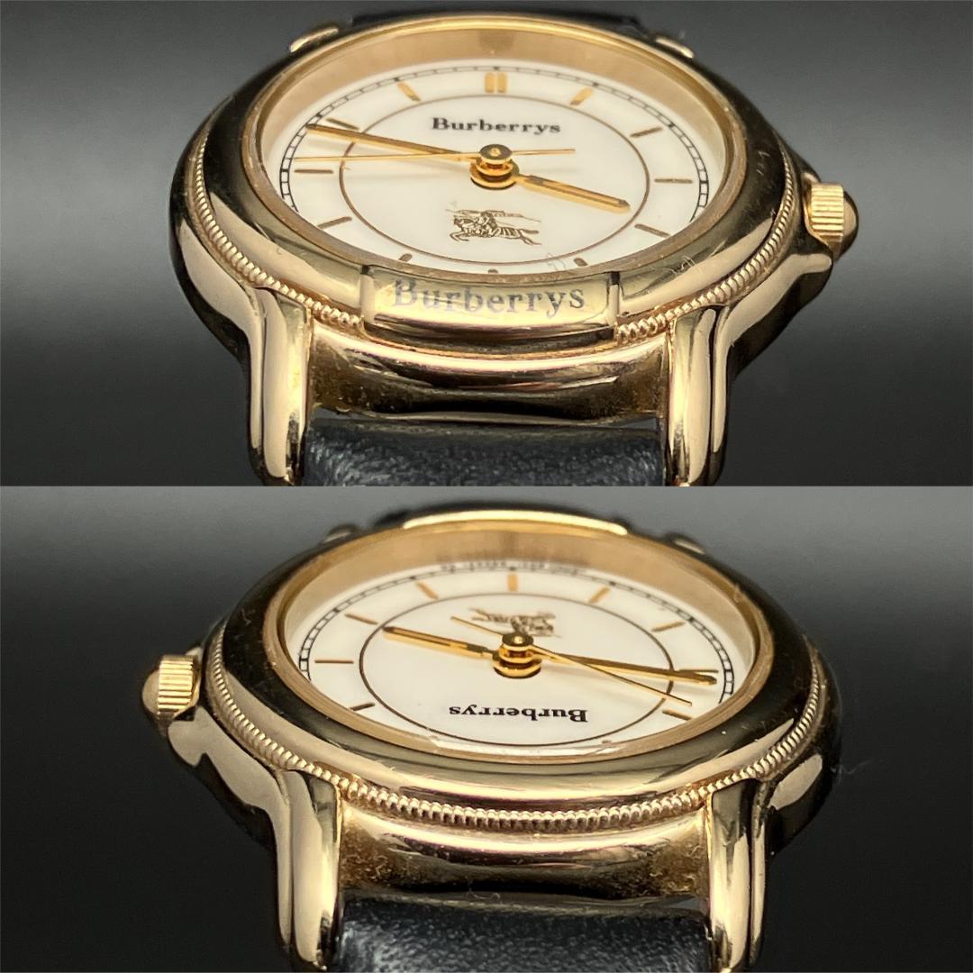 【新品電池/稼働】バーバリー 腕時計 レディース クォーツ ホワイト ゴールド