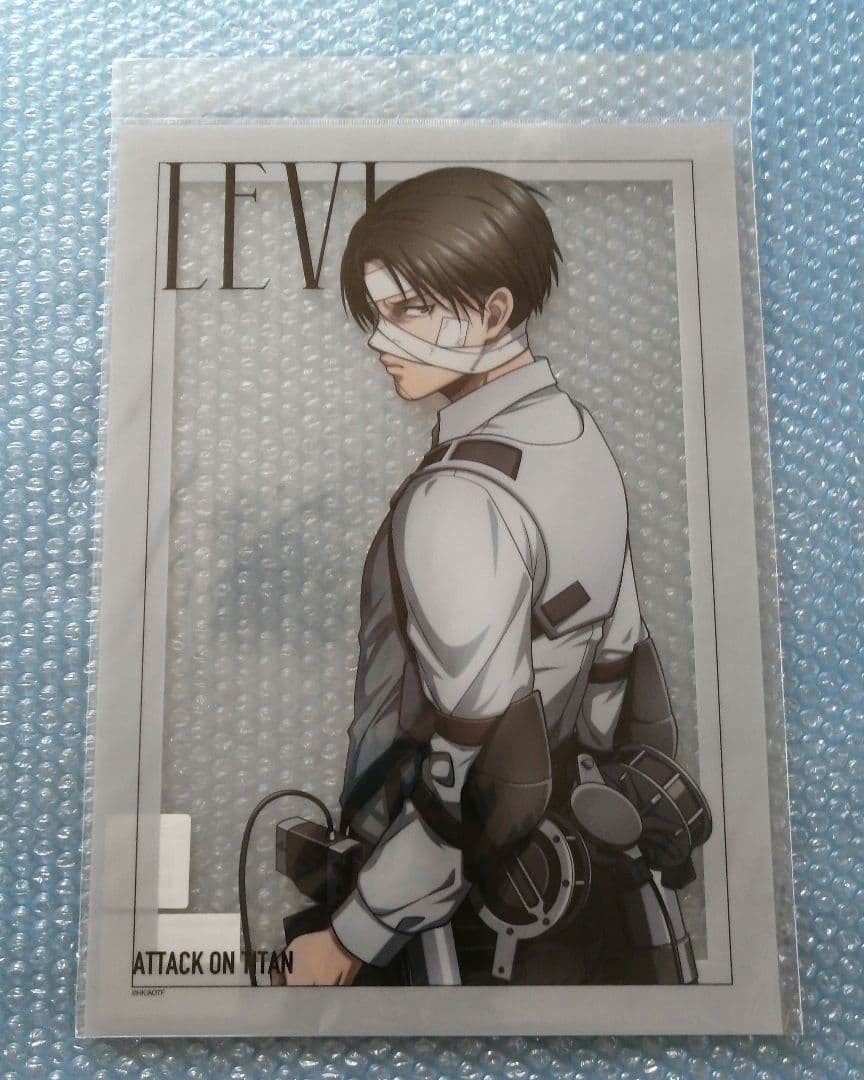 進撃の巨人 クリアポスター リヴァイ