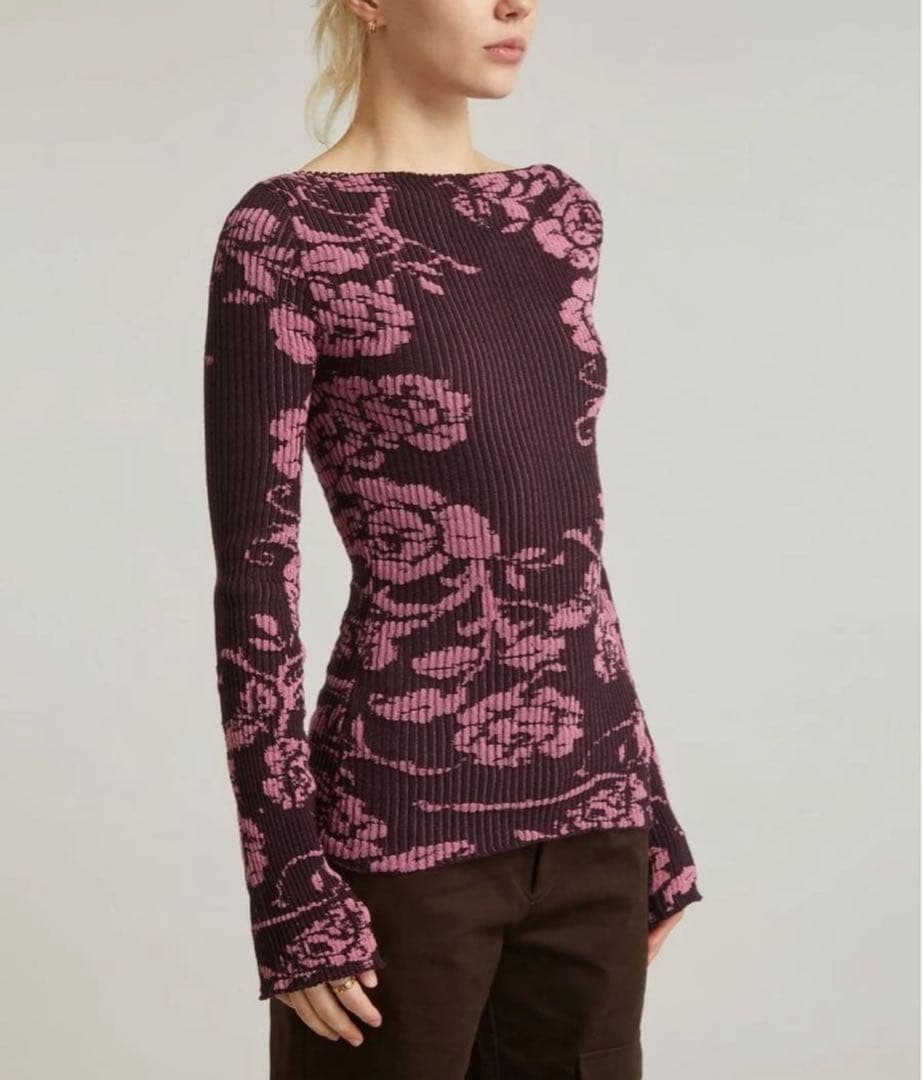 paloma wool フラワープリント長袖トップス