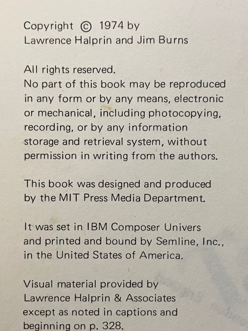 TAKING PART　ローレンス・ハルプリン　ジム・バーンズ