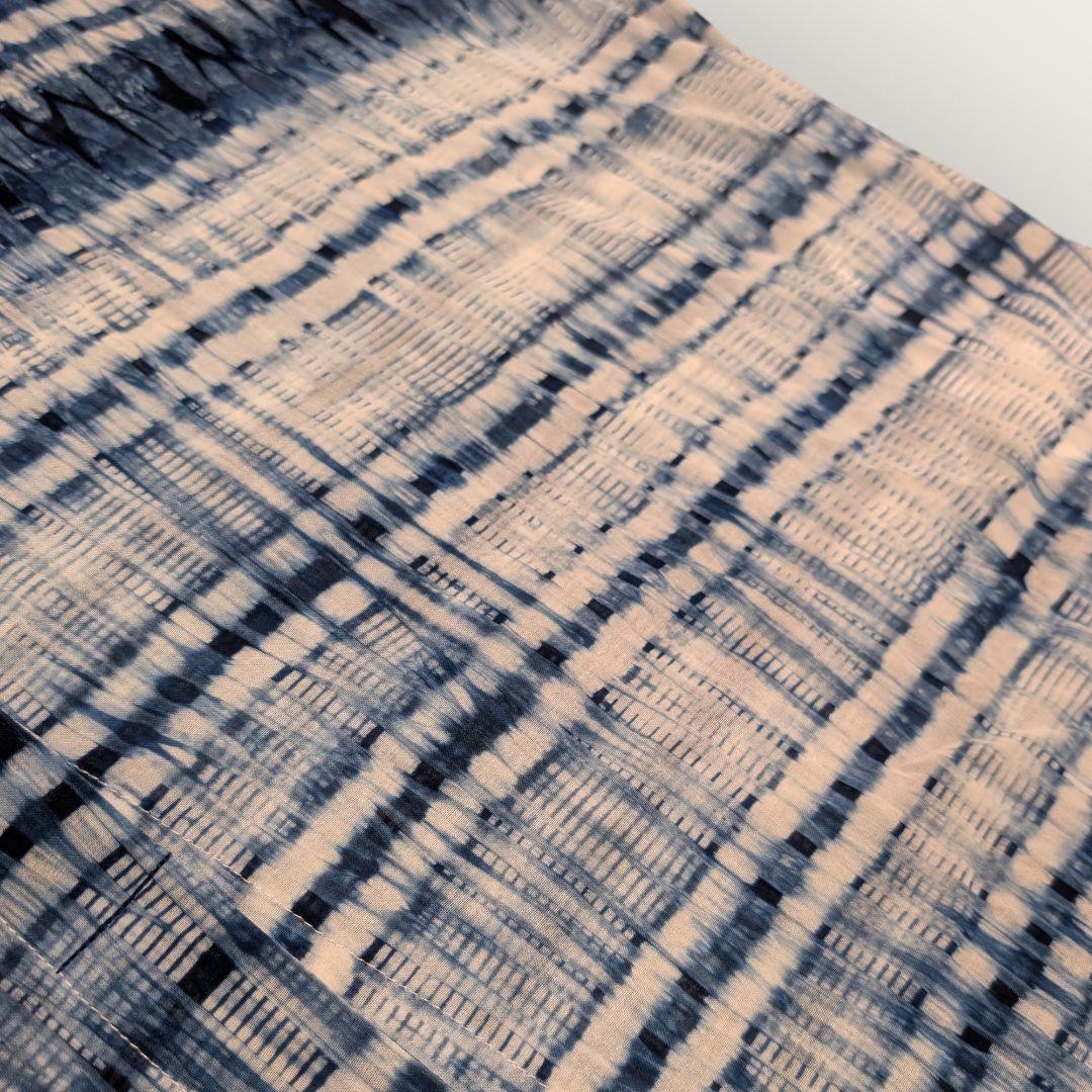 壺草苑　藍染　チュニック　ロングシャツ　天然藍灰汁発酵建　日本製　羽織り