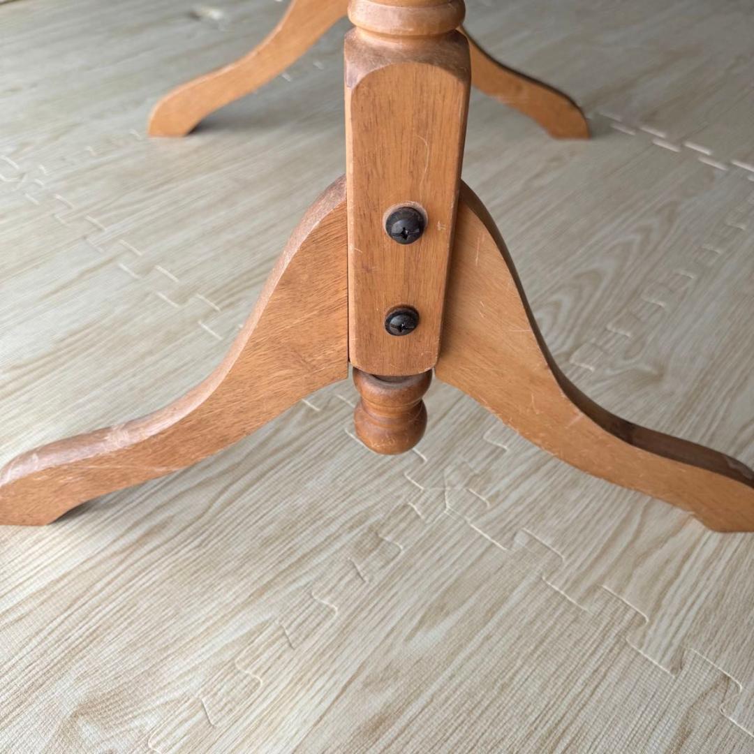 【送料込み】アンティーク　木製スタンドミラー　脚付き　姿見　822-5