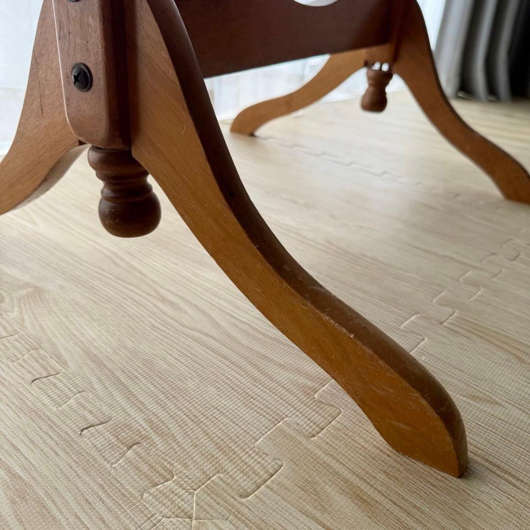 【送料込み】アンティーク　木製スタンドミラー　脚付き　姿見　822-5