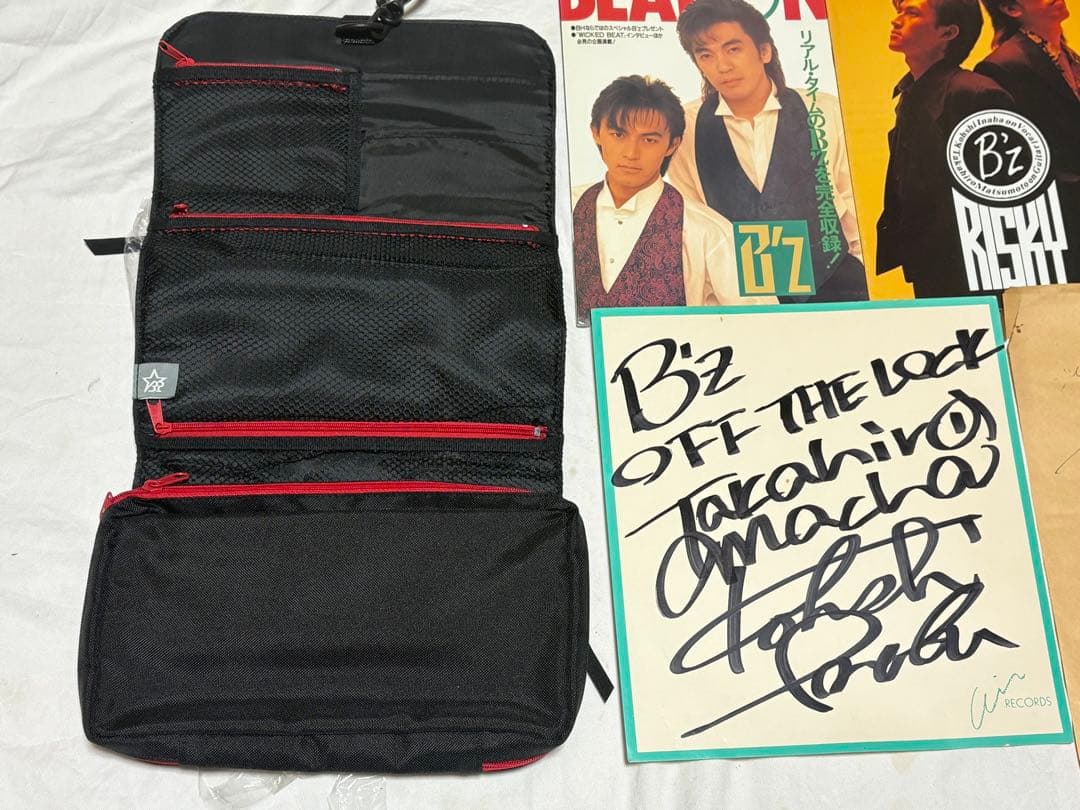 B'z 激レア　サイン色紙　自筆メッセージ　その他関連誌 4034-05-1