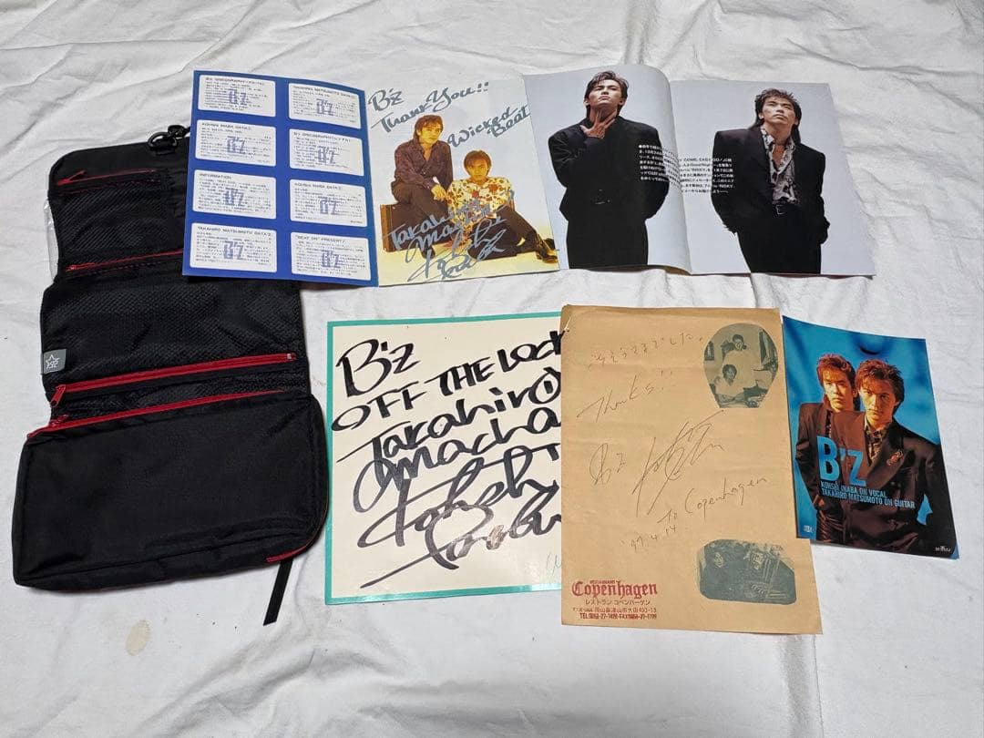 B'z 激レア　サイン色紙　自筆メッセージ　その他関連誌 4034-05-1