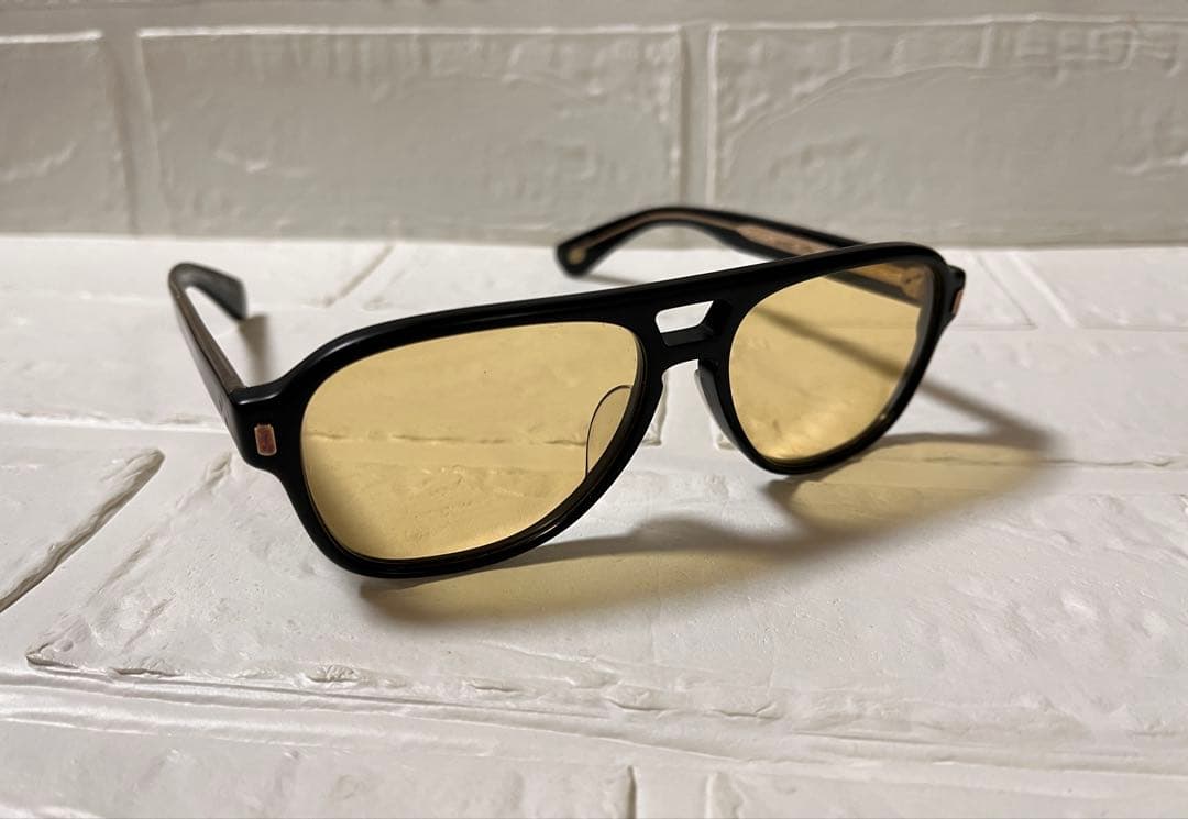 EYEVAN アイヴァン サングラス 黒 イエローレンズ 日本製 鯖江市 メガネ