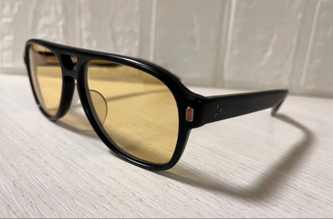 EYEVAN アイヴァン サングラス 黒 イエローレンズ 日本製 鯖江市 メガネ