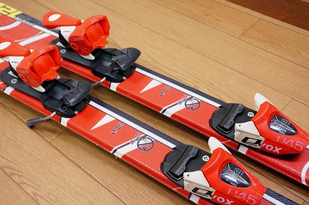 メンテ済 120cm 靴22cm ATOMIC 子供用スキーセット