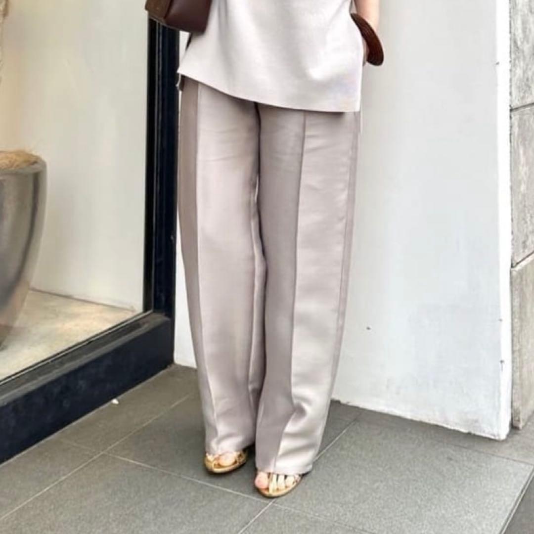 【新品未使用】Drawing Numbers ベージュ ワイドパンツ