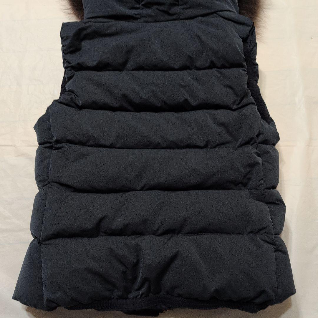 TATRASタトラス　ダウンベスト　ファー付　レディース　ネイビー　1サイズ　S