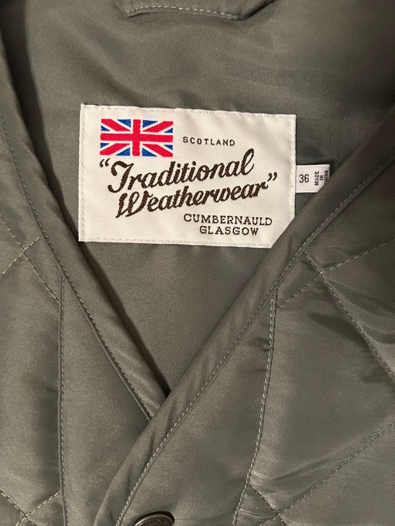 traditional whetherwear キルティングベスト