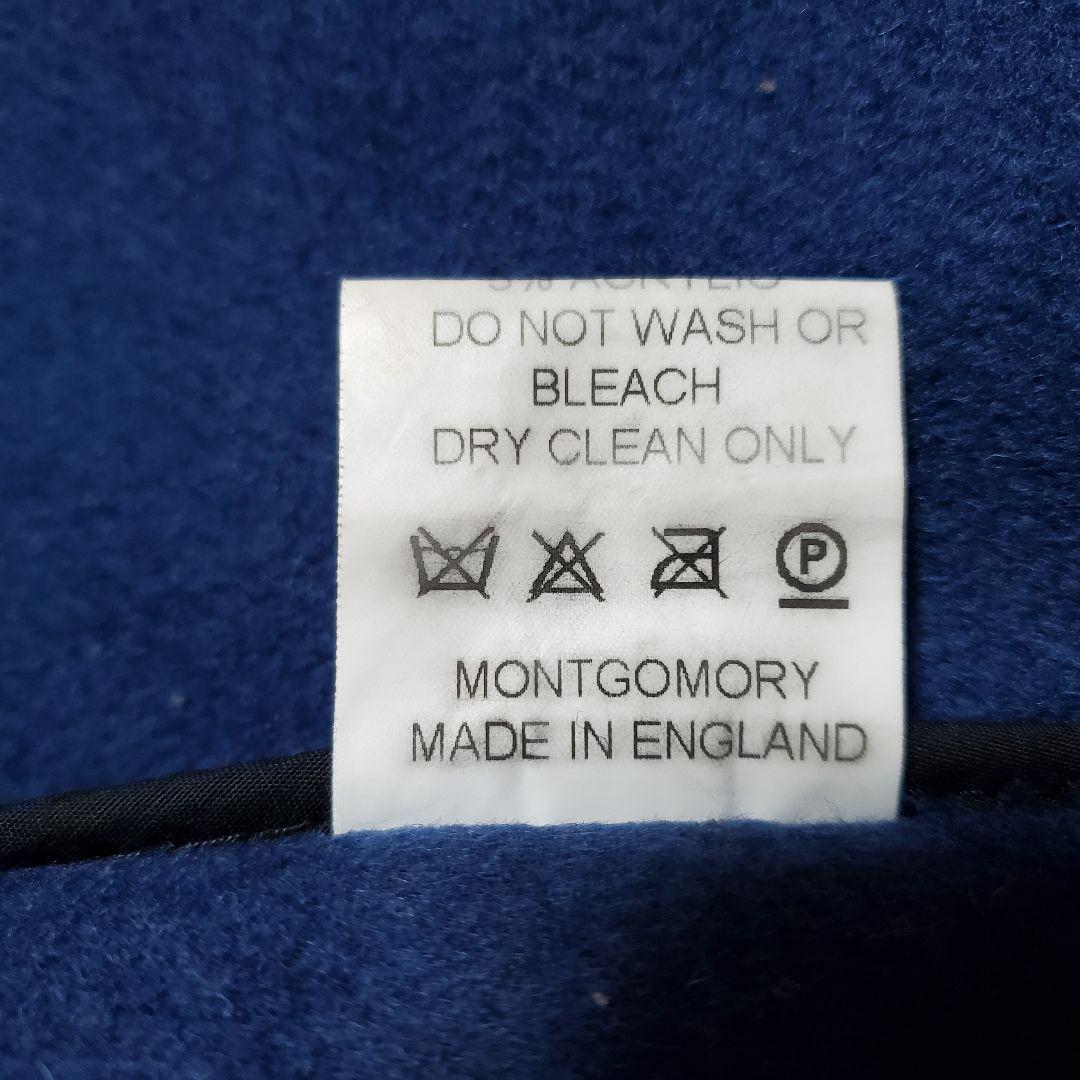 MONTGOMERY　ネイビーブルー　 ダッフルコート　チェック　42 　しお様