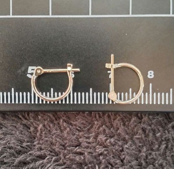 K18 フープ ピアス 両耳用　agete • eteがお好きな方にも