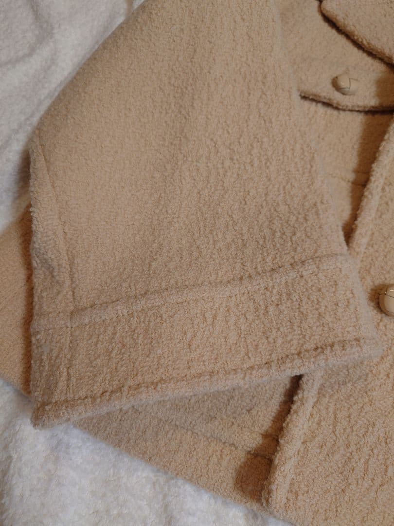 GUCCI ソフトブークレ　ツイードジャケットコート　サイズ36 美品