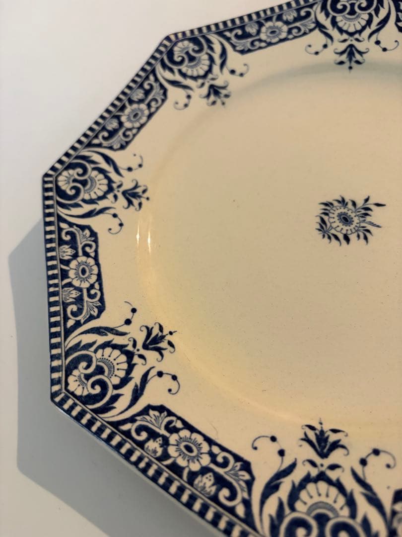 サルグミンヌSINCENY アンティークプレート　オクトゴナル　フランス