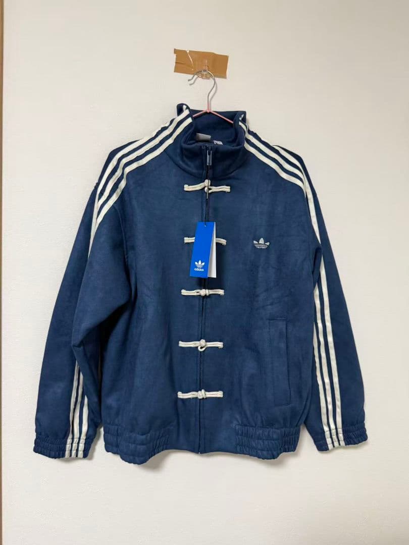 中国限定 アディダス 蛇年トラック スエード ジャケット ブルー S