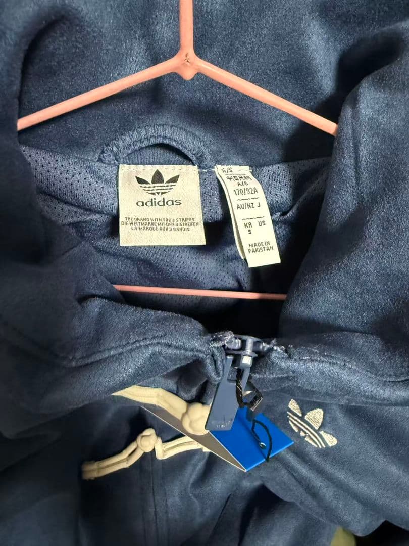 中国限定 アディダス 蛇年トラック スエード ジャケット ブルー S