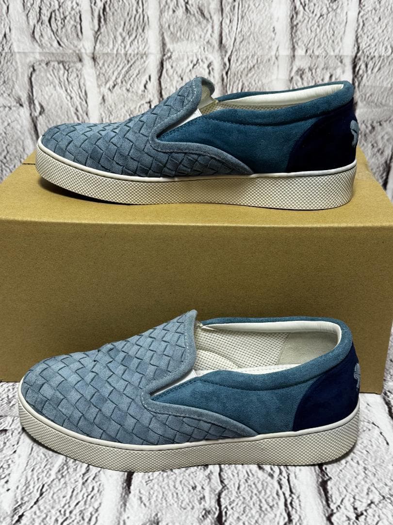 ボッテガヴェネタ　スニーカー　水色 ライトブルー　ｗ5025-1014-④ー①