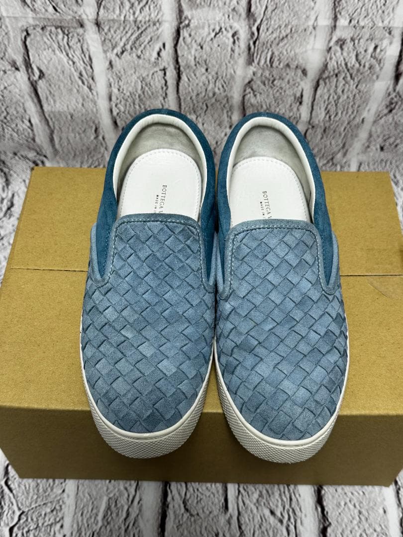 ボッテガヴェネタ　スニーカー　水色 ライトブルー　ｗ5025-1014-④ー①