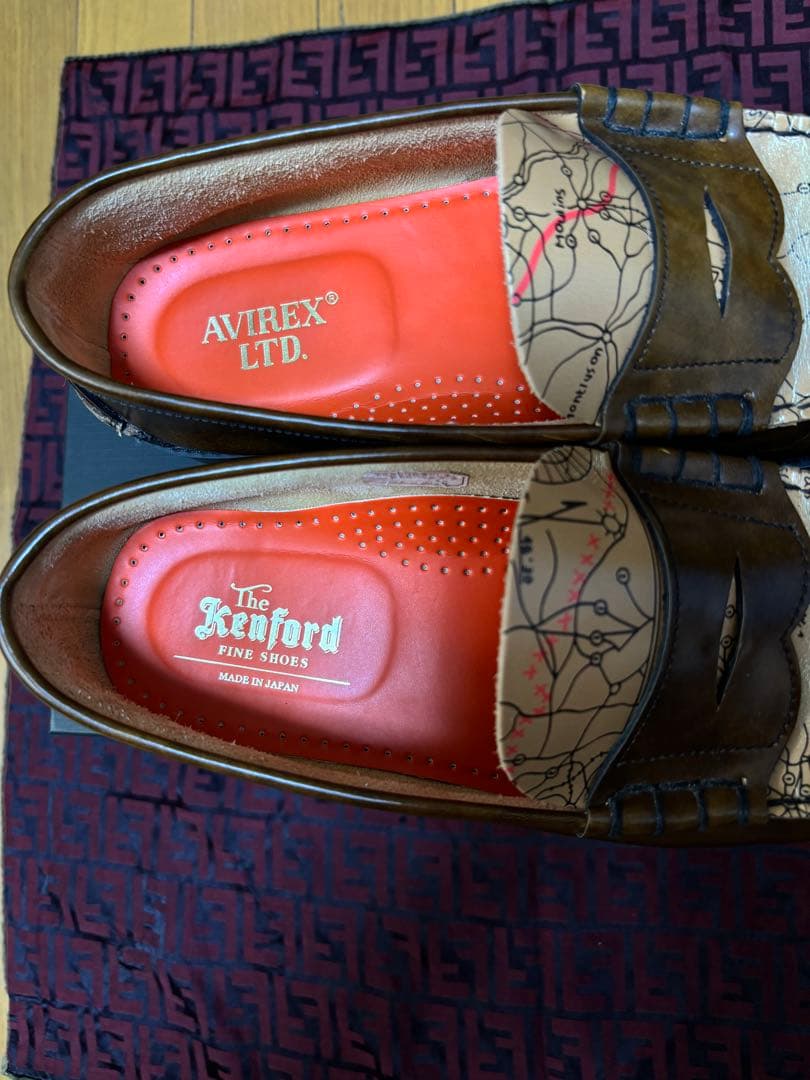 靴 KENFORD Coin Loafer AVIREX 27cm