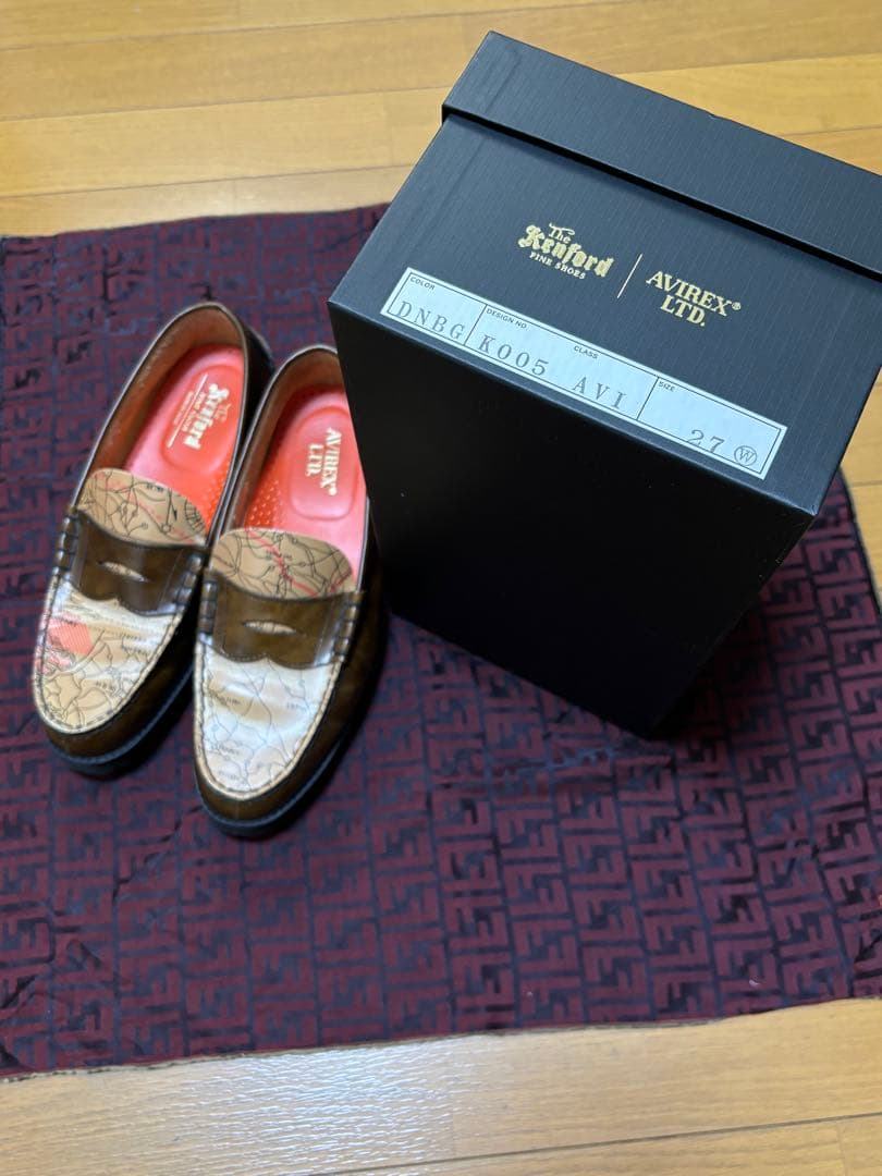 靴 KENFORD Coin Loafer AVIREX 27cm