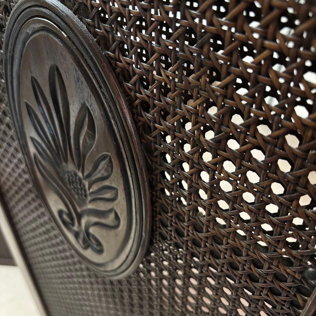 衝立　パーテーション 4つ折り ダークブラウン