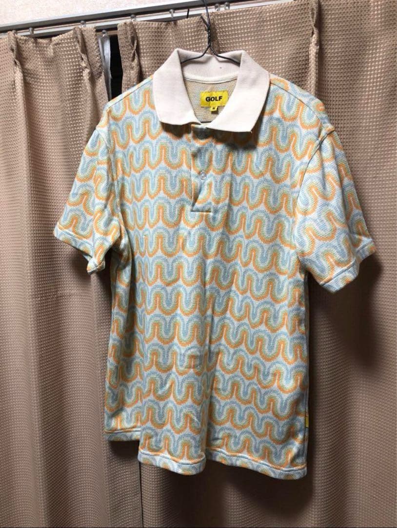 GOLF WANG STRIPE KNIT POLO Mサイズ