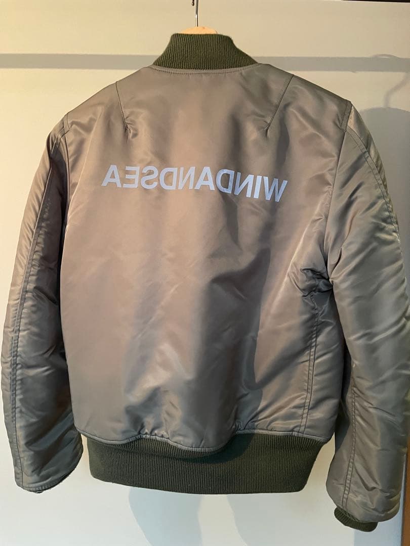 ［ルカ］　WINDANDSEA MA-1ジャケット カーキ