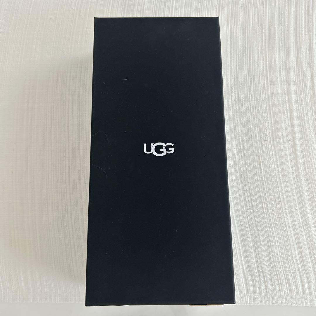 UGG 【新品未使用品】Wレザースエードファー付きスマホ対応手袋M ブラウン