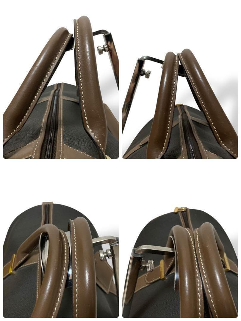 【美品】ダンヒル　ボストンバッグ　トラベル　PVC レザー　大容量　ヴィンテージ