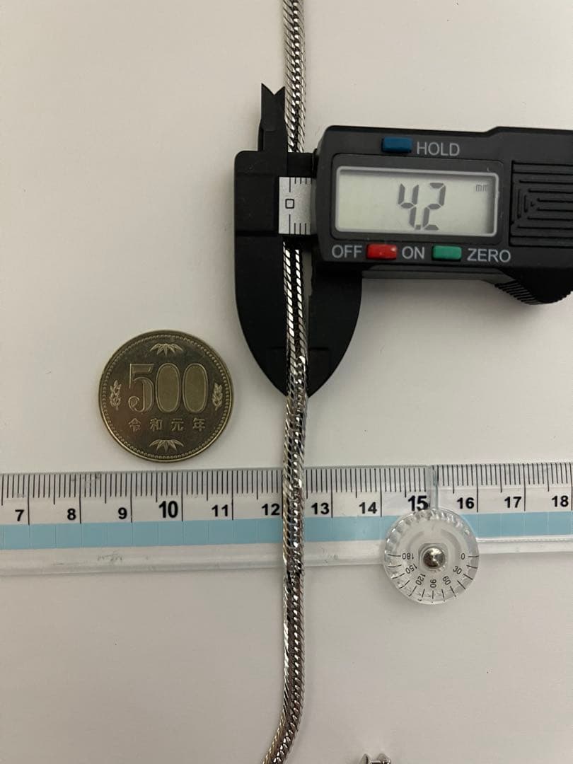 PT喜平アンクレット　12面トリプルカット　約25cmメンズ