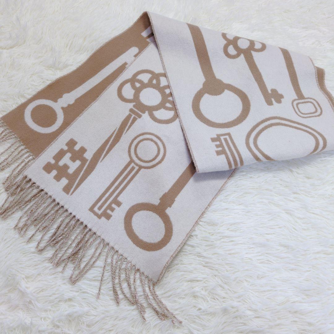 l*l様 HERMES エルメス マフラーカシミヤマフラー カザック・キーコレク