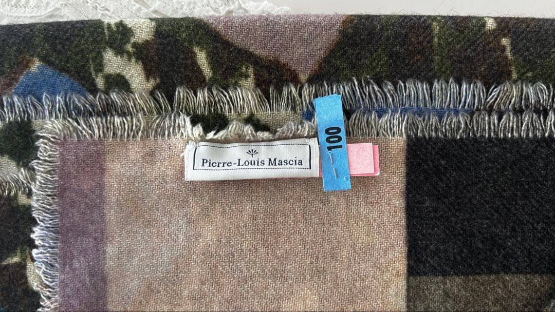 ピエールルイマシア　cashmere50%大判イタリア製