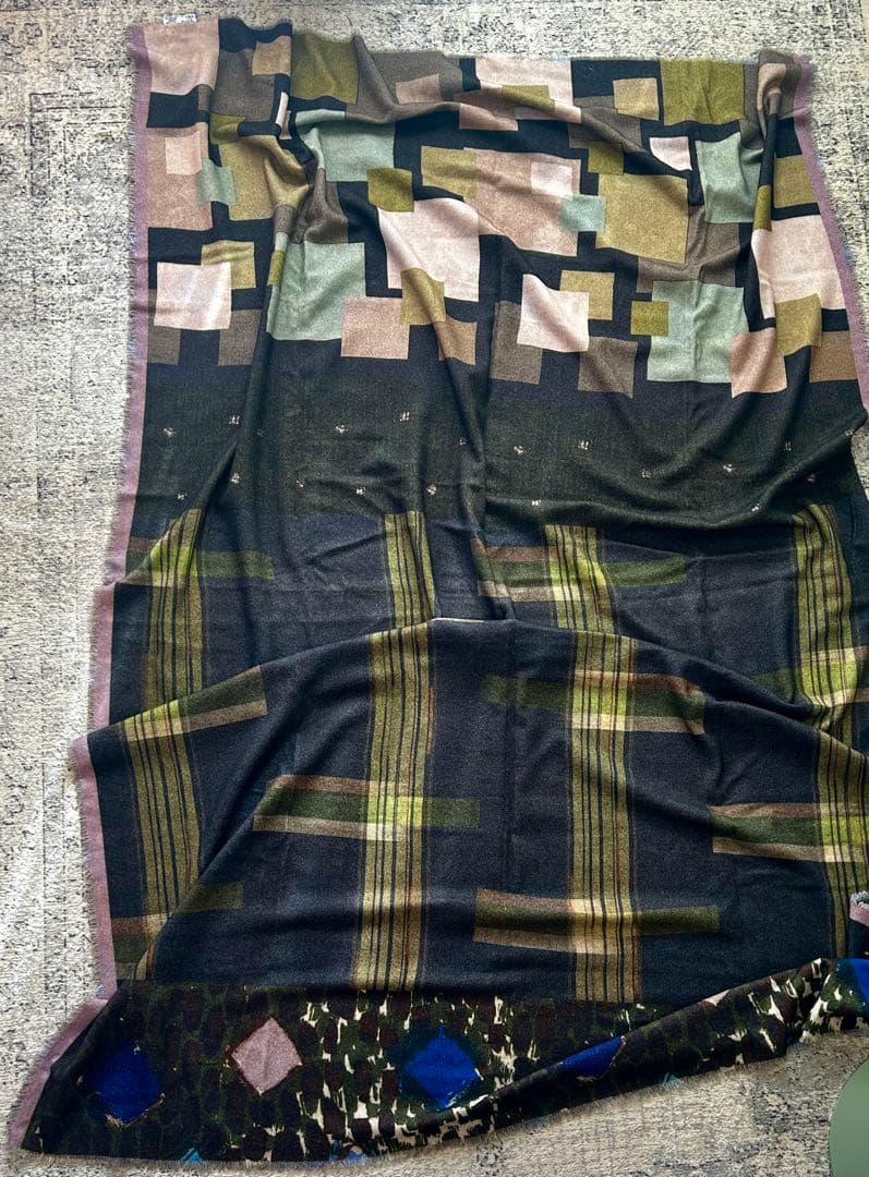 ピエールルイマシア　cashmere50%大判イタリア製