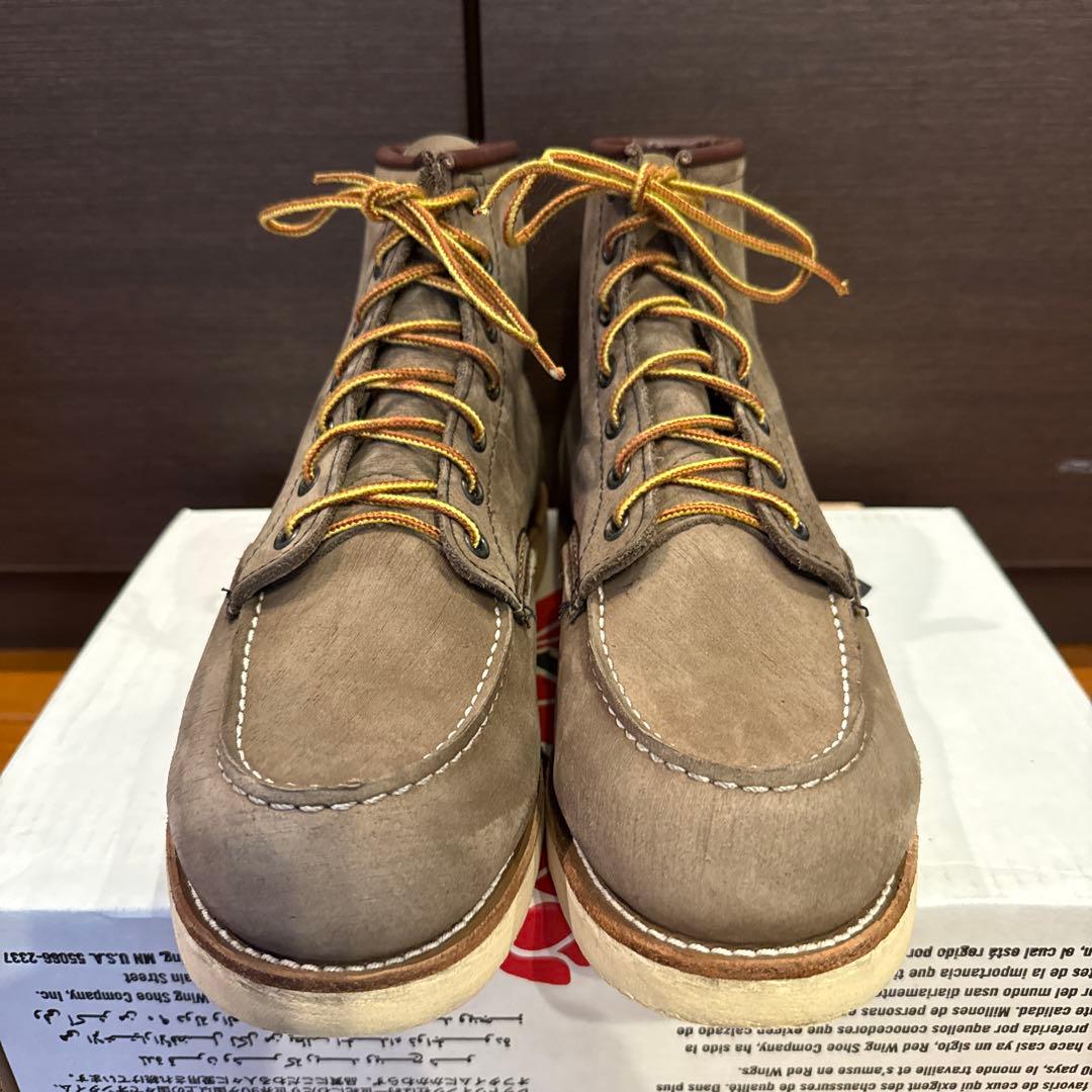 【良品•縦羽タグ•8EE】レッドウィング2877ヌバックレザー　グレージュ