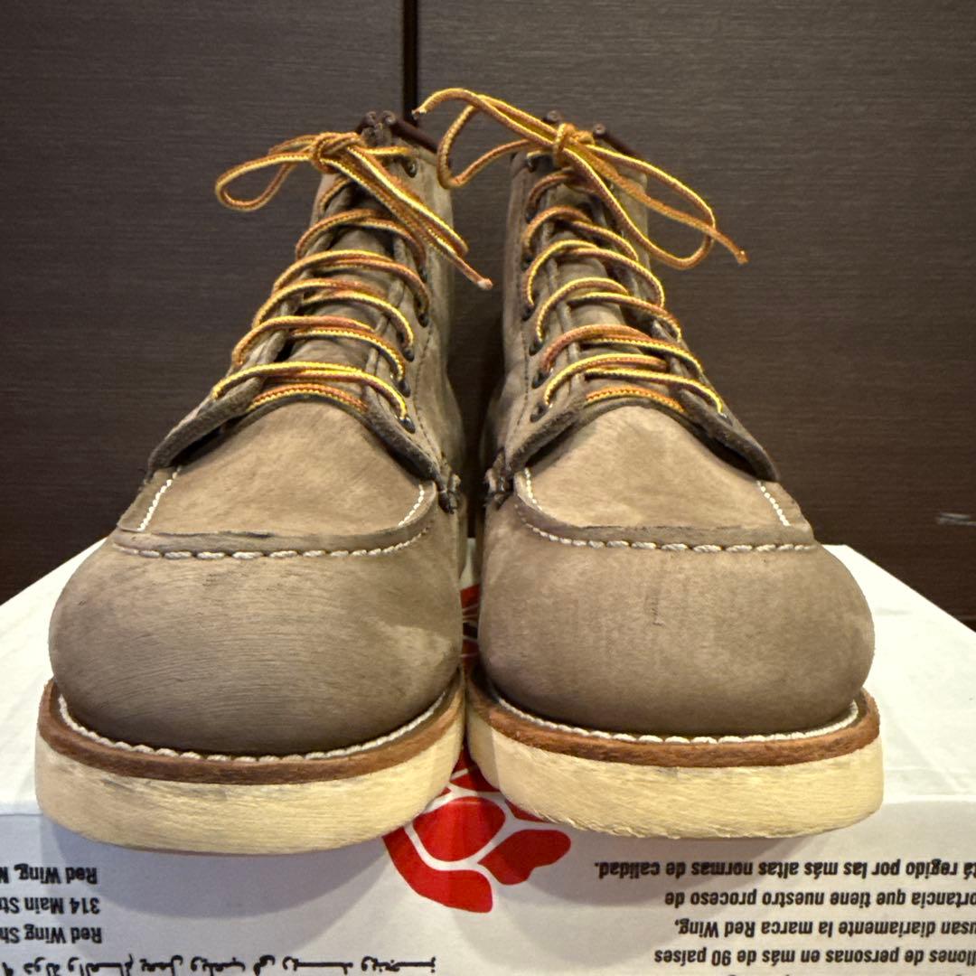 【良品•縦羽タグ•8EE】レッドウィング2877ヌバックレザー　グレージュ