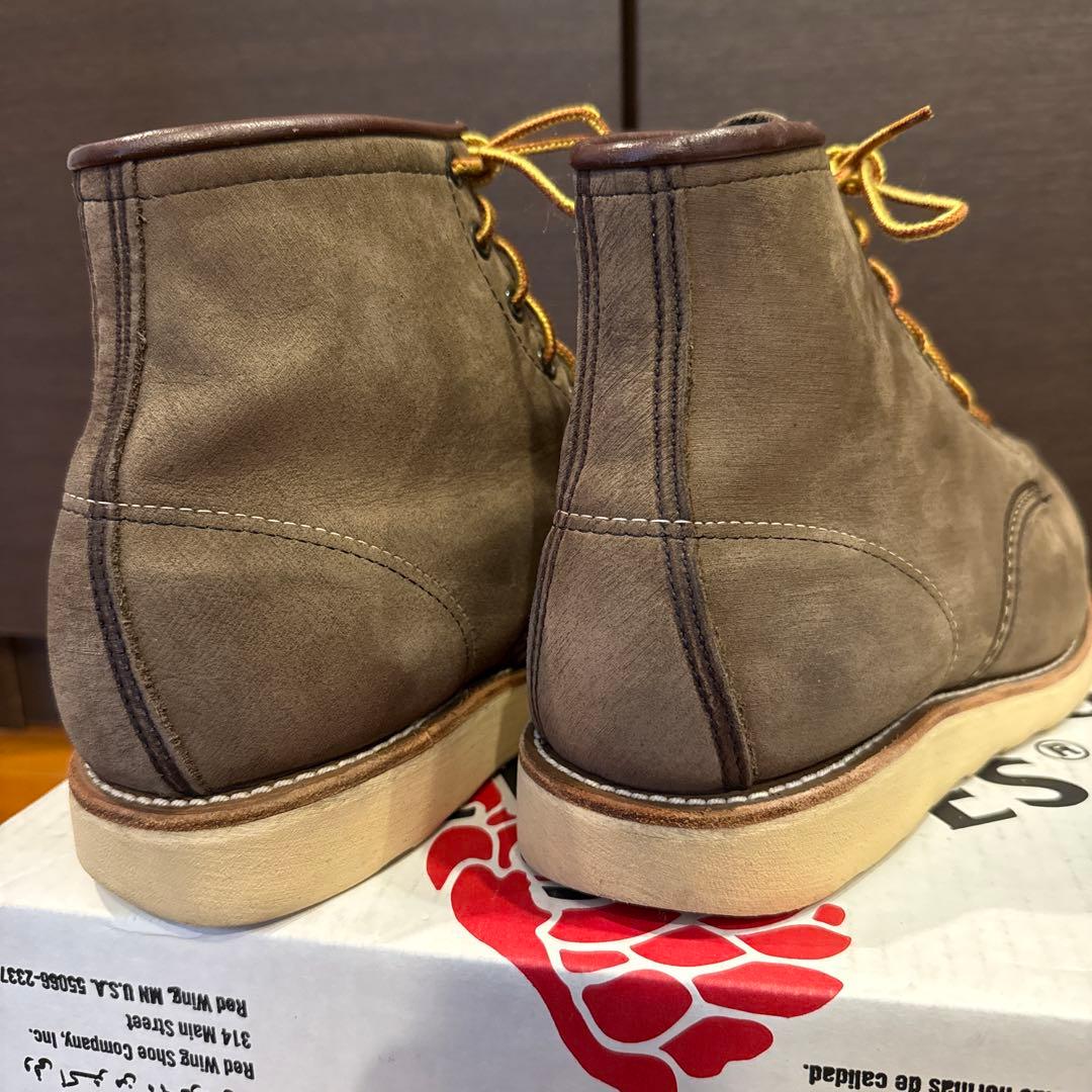 【良品•縦羽タグ•8EE】レッドウィング2877ヌバックレザー　グレージュ