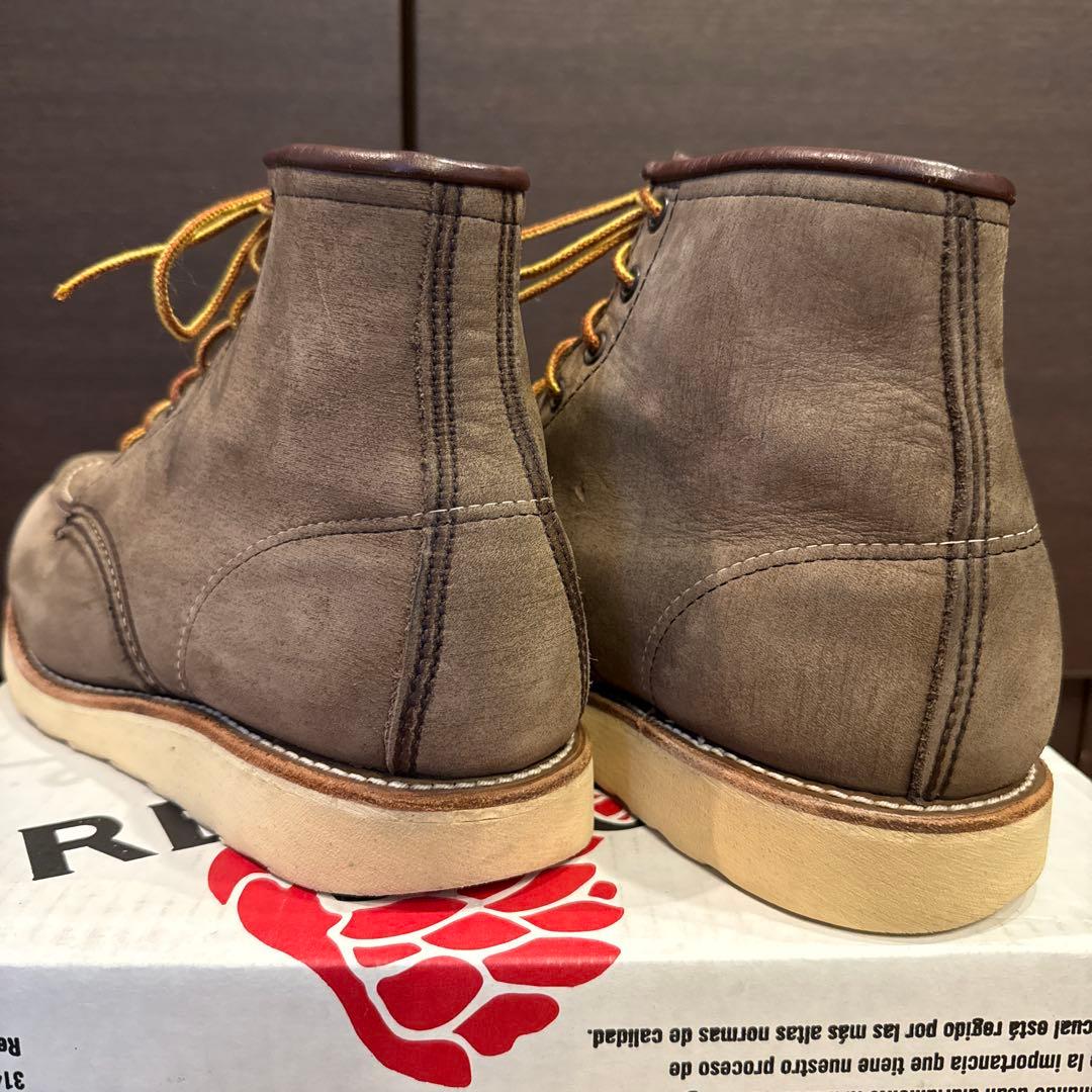 【良品•縦羽タグ•8EE】レッドウィング2877ヌバックレザー　グレージュ