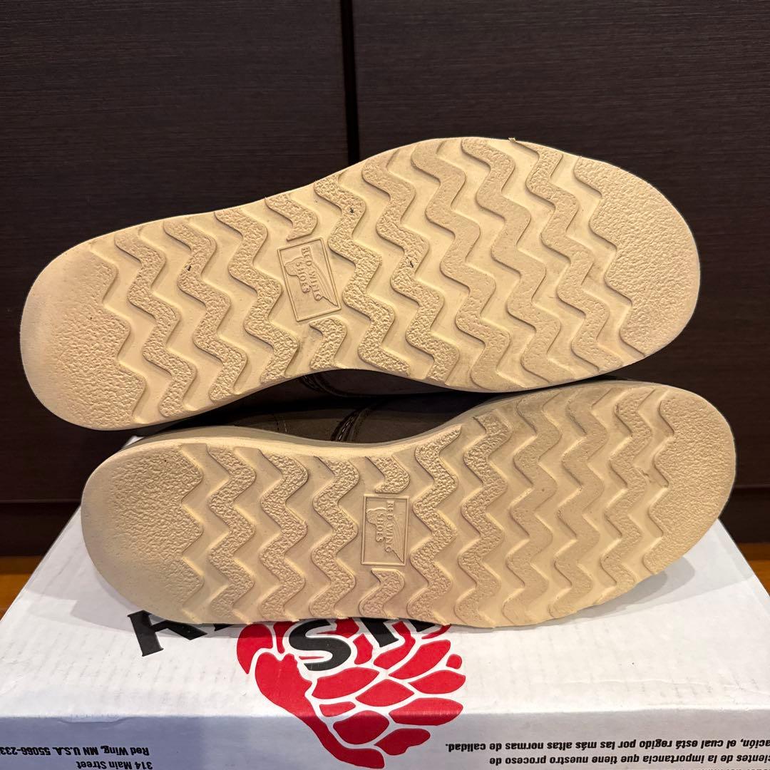 【良品•縦羽タグ•8EE】レッドウィング2877ヌバックレザー　グレージュ