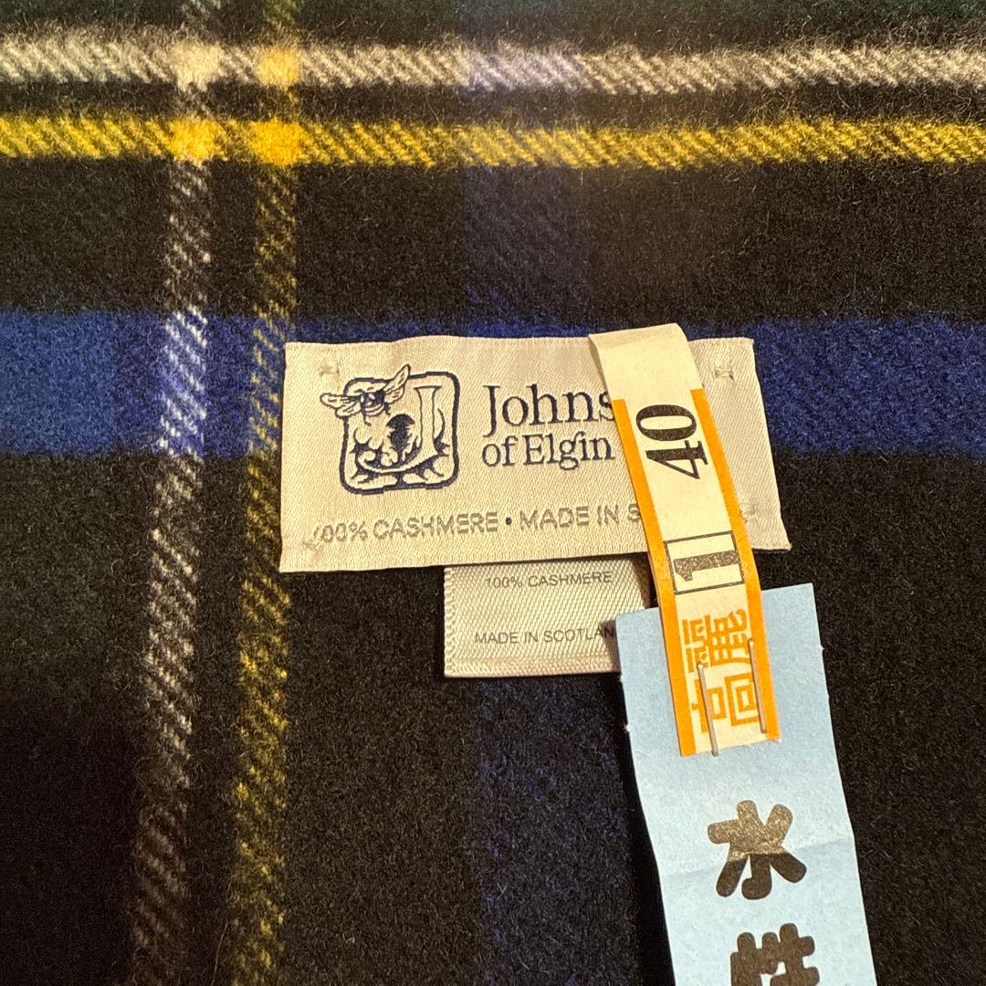 【美品】ジョンストンズ　johnstons 大判カシミヤストール