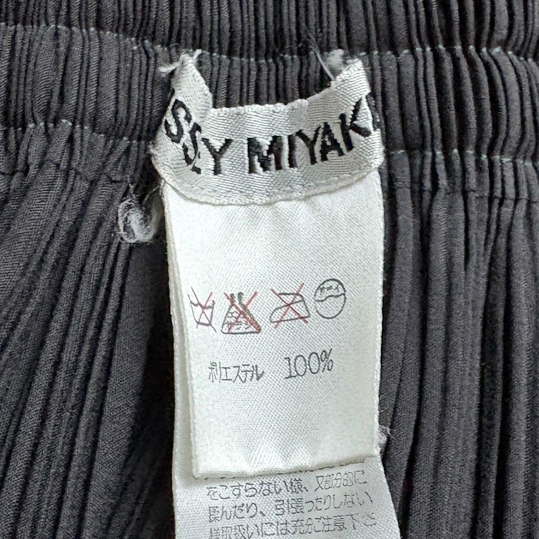 イッセイミヤケ　プリーツスカート　カットワーク　　Aライン　ステッチ入り　M