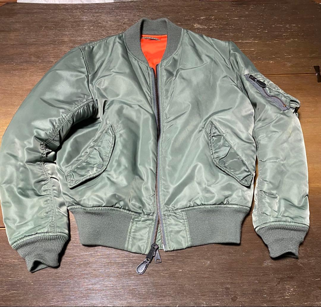 AVIREX USA MA-1フライトジャケット オリーブグリーン