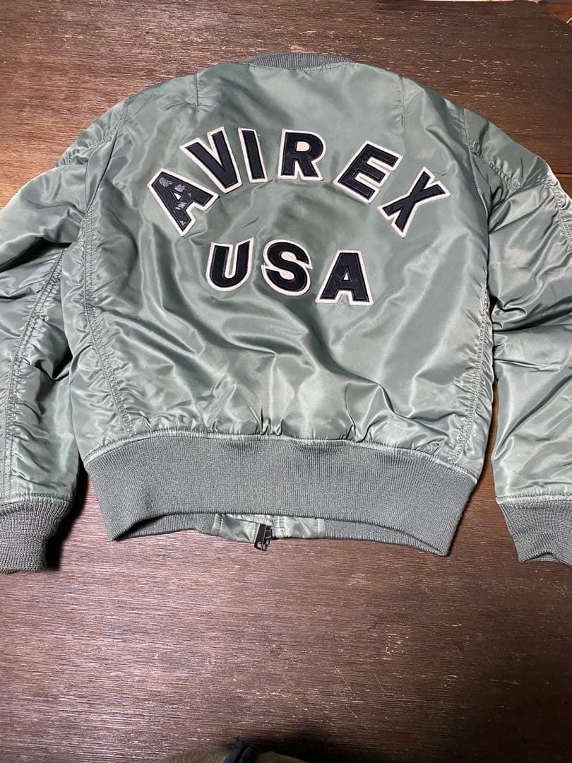 AVIREX USA MA-1フライトジャケット オリーブグリーン