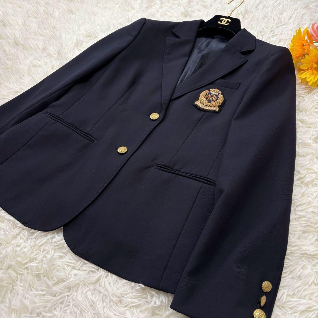 高級　美品　EASTBOY ヴィーナス　紺ブレ　ワッペン　金ボタン　ジャケット