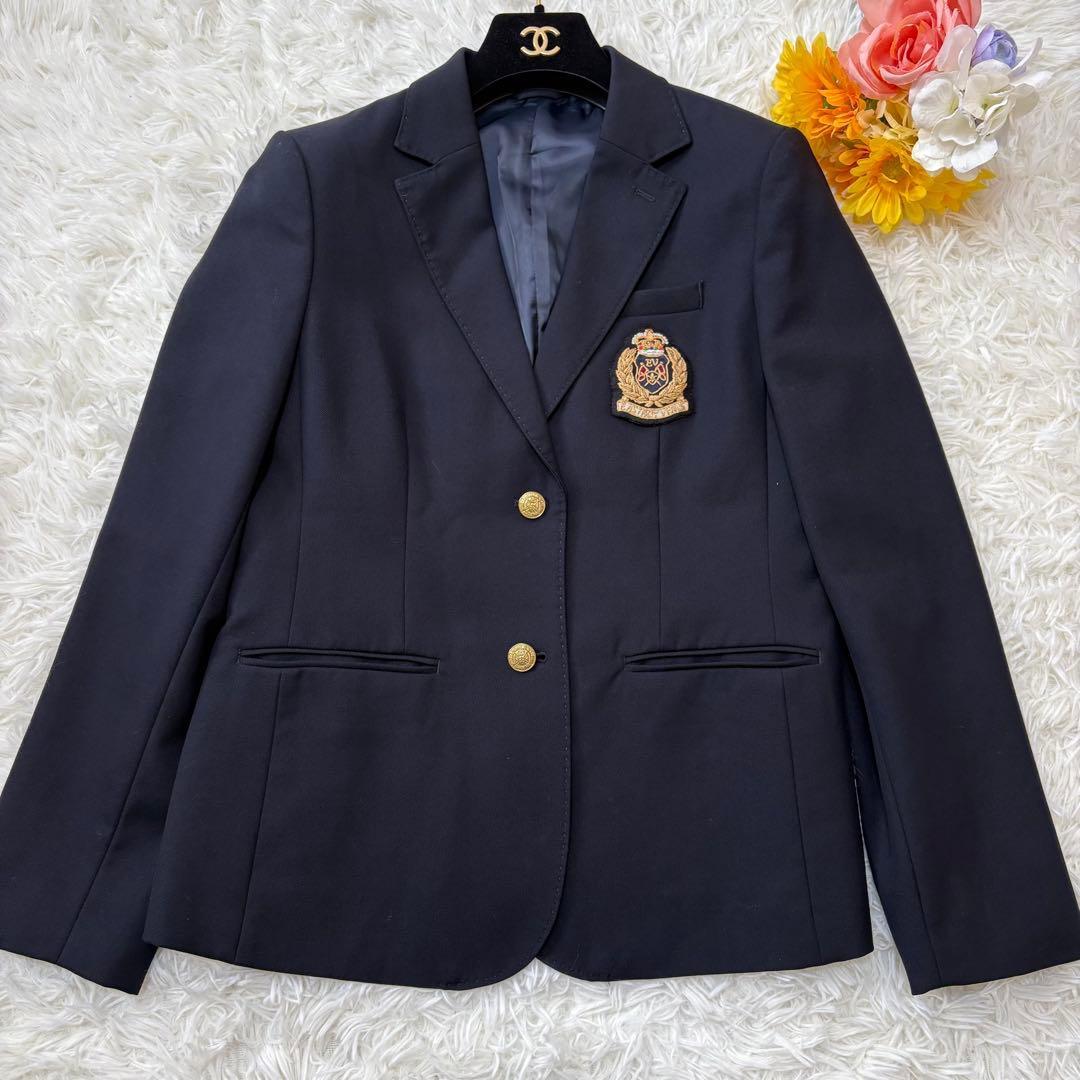 高級　美品　EASTBOY ヴィーナス　紺ブレ　ワッペン　金ボタン　ジャケット