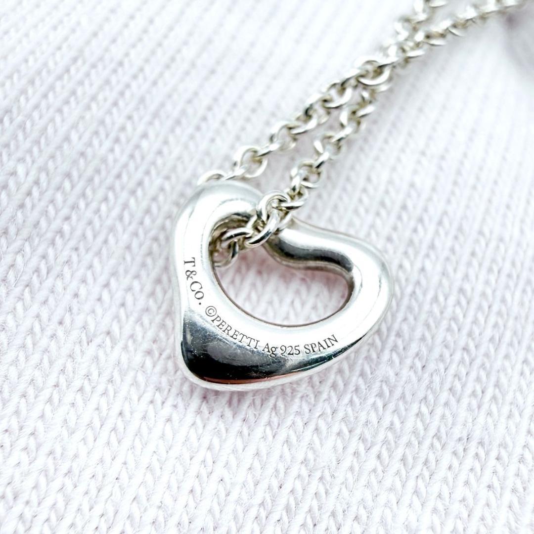 オンライン限定　Tiffany オープンハート　ミニ　7mm シルバーネックレス