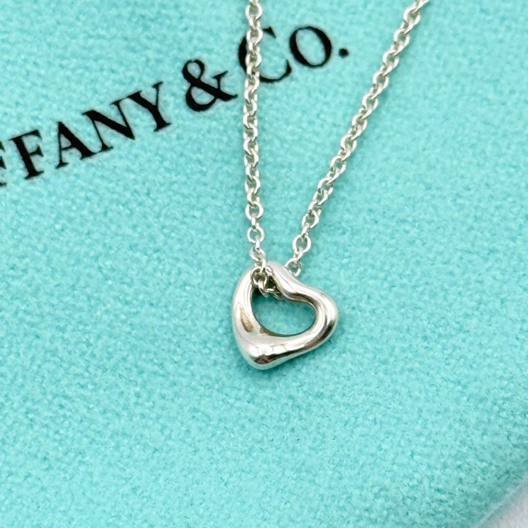 オンライン限定　Tiffany オープンハート　ミニ　7mm シルバーネックレス